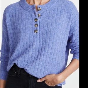 Madewell Bowden Henley Sweater Size S